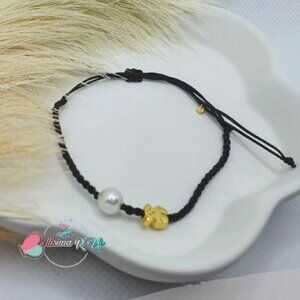 Tous Bear Dark Brown Cord Bracelet